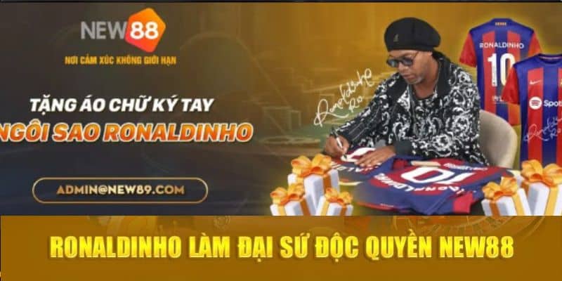 Ronaldinho đại diện New88 tham dự sự kiện